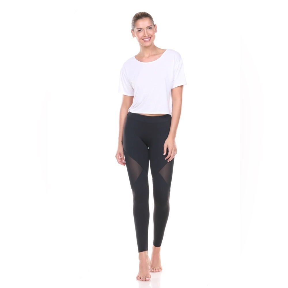 SOLOW Mesh Accent Full Length Leggings Size XS